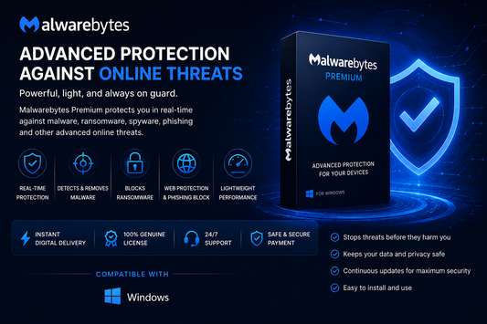MalwareBytes Anti-Malware - Premium - 1 Key -Lifetime  Key With Warranty